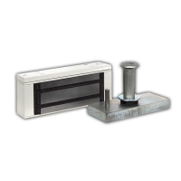 Замок электромагнитный Олевс М1-200 серый (с планкой)