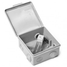 Коробка монтажная огнестойкая пластиковая герметичная КМОПГ (2к х10 мм) 100х100х50 IP54 ПожТехКабель (071-002)