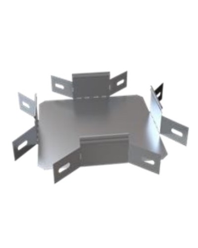 Ответвитель Х-образный горизонтальный 400х80 (0,7) ПожТехКабель (566-104) в Санкт-Петербурге Аксессуары для лотков Pintop.ru