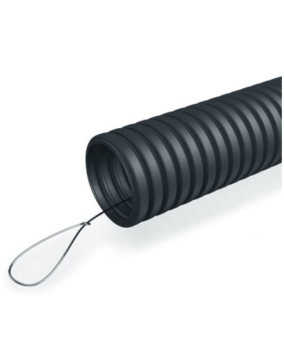 Труба гофр. ПНД 40 мм с зондом ПожТехКабель (15 м) в Санкт-Петербурге Труба гофрированная Pintop.ru