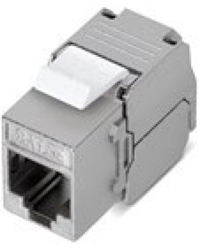 Вставка Keystone Jack RJ-45(8P8C), категория 6, 110 IDC, угол заделки 180 градусов, без инструмента (Toolless), экранированная, белая в Санкт-Петербурге Модули Keystone Pintop.ru