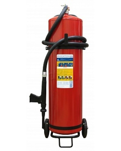 Огнетушитель ПОЖТЕХНИКА ОВП-80(з) МИГ летний (ФторПАВ) на съемн.тележке с перекр. стволом (баллон 100 л, ОТВ 80 л) в Санкт-Петербурге Огнетушители Pintop.ru