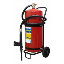 Огнетушитель ПОЖТЕХНИКА ОВП-50(з) МИГ зимний (ФторПАВ) на съемн.тележке с перекр. стволом (баллон 62,5 л, ОТВ 50 л)