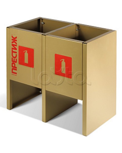 Подставка напольная ПРЕСТИЖ золото под 2 огнетушителя ПОЖТЕХНИКА в Санкт-Петербурге Аксессуары для огнетушителей Pintop.ru