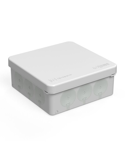 Коробка распред. 60-0303м двухкомп. безгалогенная (HF) 100х100х40 (8шт/уп) Промрукав (60-0303м) в Санкт-Петербурге Распределительные коробки Pintop.ru