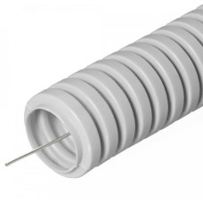 Труба гофрированная ПВХ тяжелая 750 Н серая с/з д16 (50м/уп) Промрукав (PR.0116415)