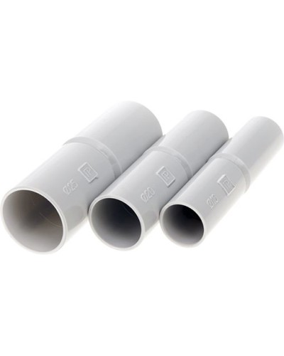 Патрубок-муфта д16 (100 шт/уп) Промрукав PR.01716 в Санкт-Петербурге Повороты, муфты, тройники Pintop.ru