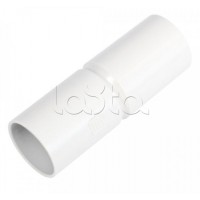 Патрубок-муфта белая д16 (100шт/1200шт уп/кор) Промрукав (PR.01716б)
