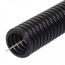 Труба гофрированная ПА безгалогенная (HF) стойкая к ультрафиолету черная с/з д20 (10м/уп) Промрукав (PR02.0259)