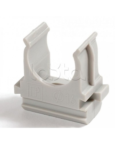 Крепеж-клипса для труб АБС-пластик в карт д16 (200шт/2000шт уп/кор) Промрукав (PR.0616) в Санкт-Петербурге Держатели, клипсы, скобы Pintop.ru