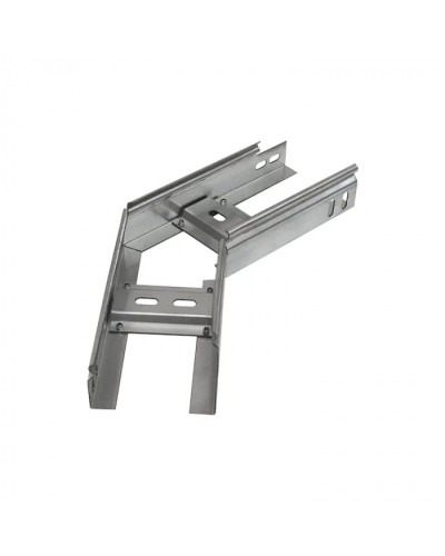 Угол горизонтальный 45 градусов лестничный 400х200 (1,5 мм) Промрукав (PR08.5474) в Санкт-Петербурге Аксессуары для лотков Pintop.ru