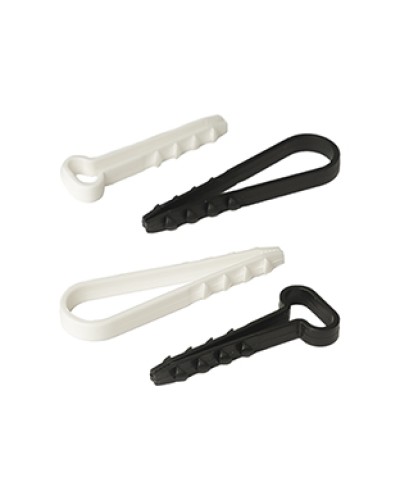 Дюбель-хомут для плоского кабеля 5-8 мм белый (10шт) Промрукав (PR08.6953) в Санкт-Петербурге Крепеж: Дюбели, шурупы, саморезы Pintop.ru