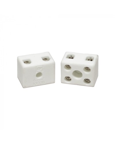 Клемма керамическая латунь 6 мм² 2 пары контактов с крепежным отверстием (5 шт/уп) Промрукав (PR08.7163) в Санкт-Петербурге Аксессуары для кабель-канала Pintop.ru