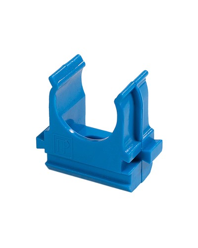 Крепёж-клипса для труб АБС-пластик синяя д20 в малой упаковке (10шт/1000шт уп/кор) Промрукав (PR13.0061) в Санкт-Петербурге Держатели, клипсы, скобы Pintop.ru