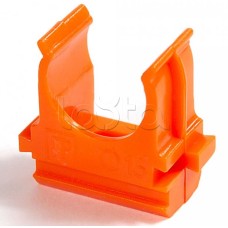 Крепёж-клипса для труб АБС-пластик оранжевая д40 в малой упаковке (10шт/300шт уп/кор) Промрукав (PR13.0116)