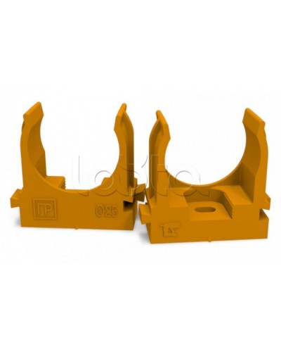 Крепеж-клипса для труб для монтажного пистолета оранжевая д25 (100шт/700шт уп/кор) Промрукав (PR13.0153) в Санкт-Петербурге Держатели, клипсы, скобы Pintop.ru