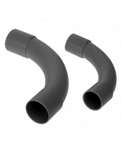 Соединитель угловой черный д25 (5шт/200шт уп/кор) Промрукав (PR13.0171) в Санкт-Петербурге Повороты, муфты, тройники Pintop.ru