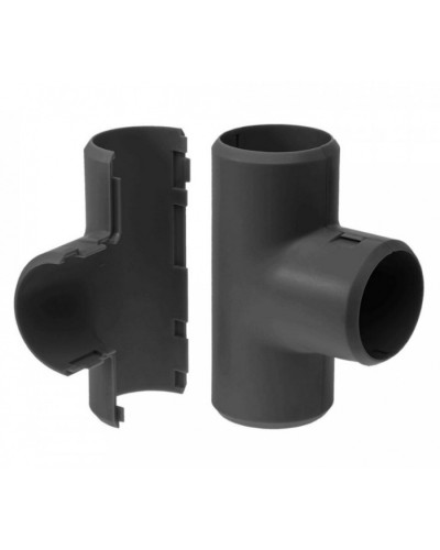 Тройник разборный черный д32 (1шт/200шт уп/кор) Промрукав (PR13.0180) в Санкт-Петербурге Повороты, муфты, тройники Pintop.ru