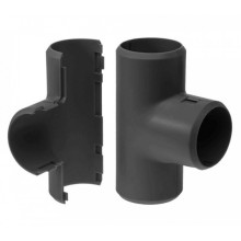 Тройник разборный черный д25 (30шт/300шт уп/кор) Промрукав (PR13.0197)