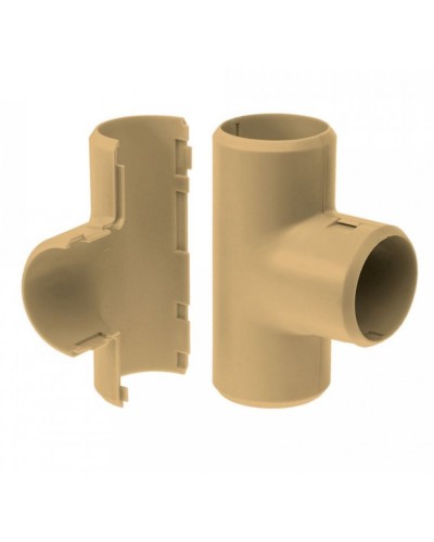 Тройник разборный сосна д32 (1шт/200шт уп/кор) Промрукав (PR13.0254) в Санкт-Петербурге Повороты, муфты, тройники Pintop.ru