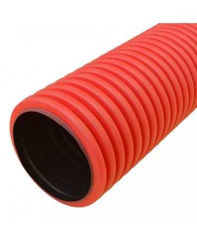Труба гофрированная двустенная ПНД жесткая тип 750 (SN19) красная д90 5,7м (34,2м/уп) Промрукав (PR15.0128) в Санкт-Петербурге Труба гофрированная Pintop.ru