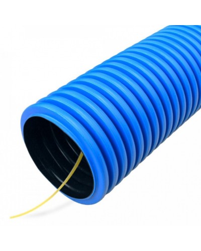 Труба гофрированная двустенная ПНД гибкая тип 750 (SN24) с/з синяя д75 (50м/уп) Промрукав (PR15.0182) в Санкт-Петербурге Труба гофрированная Pintop.ru