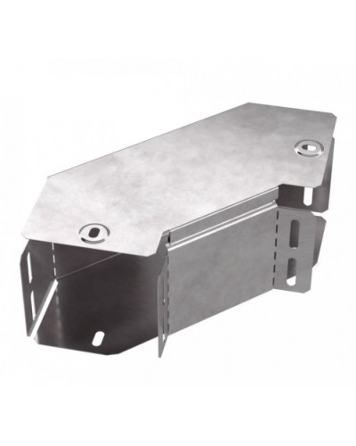 Угол горизонтальный 90 градусов с крышкой Стандарт 100х100 Промрукав (PR16.0413) в Санкт-Петербурге Аксессуары для кабель-канала Pintop.ru