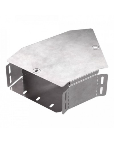 Угол горизонтальный 45 градусов с крышкой Стандарт 200х100 Промрукав (PR16.0524) в Санкт-Петербурге Аксессуары для лотков Pintop.ru