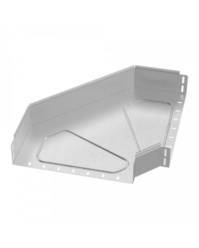 Угол горизонтальный 90 градусов Стандарт HDZ 400х100 Промрукав (PR16.1649) в Санкт-Петербурге Аксессуары для лотков Pintop.ru