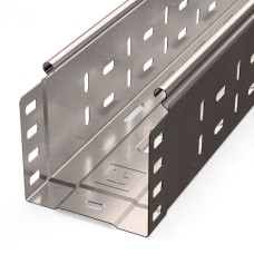 Лоток перфорированный Стандарт INOX (AISI 409) 100х100х3000 (0,7 мм) (6 м/уп) Промрукав (PR16.2410)