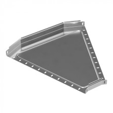 Угол горизонтальный 45 градусов Стандарт INOX (AISI 304) 600х50 Промрукав (PR16.3422)