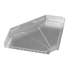 Угол горизонтальный 90 градусов Стандарт INOX (AISI 304) 600х100 Промрукав (PR16.3514)