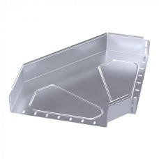 Угол горизонтальный 90 градусов Стандарт INOX (AISI 316) 400х100 Промрукав (PR16.3538)