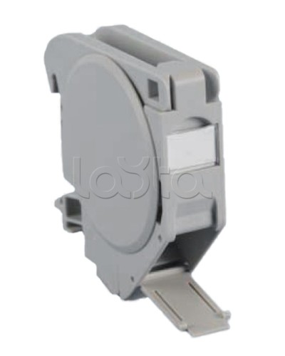 Крепление на DIN-рейку для модулей Keystone Jack c крышками Hyperline FP-IE-DIN-KJ-1A-GY в Санкт-Петербурге Коммутационные изделия Pintop.ru