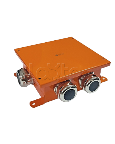 SMB120 Коробка металлическая, огн. E-110,о/п 120х120х60, 4 метал. гермоввода, IP66, 3P, (2,5-25 мм2), цвет оранж. Экопласт (56504) в Санкт-Петербурге Коробки (ОКЛ) Экопласт Pintop.ru