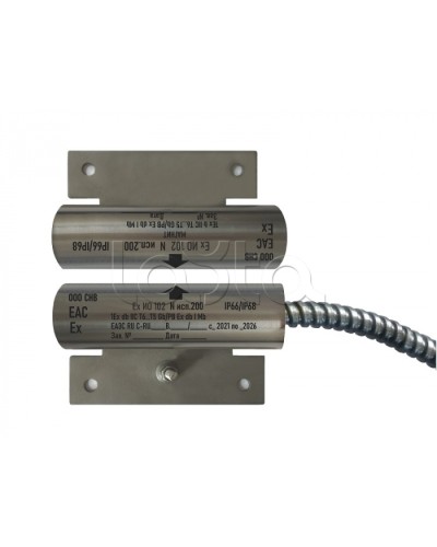 Извещатель охранный точечный магнитоконтактный взрывозащищённый Магнито-контакт Ех ИО102 N исп.301 (торцевой), с постоянно присоединенным кабелем в металлорукаве (штатно кабель 3х0,75 - 1м), 1Ex d IIC T6 Gb / РB Ex d I Mb АТФЕ.425119.171 в Санкт-Петербурге Изв