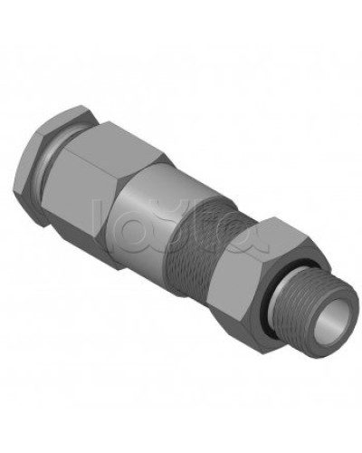 Кабельный ввод для бронированного кабеля с двойным уплотнением резьбой G1/2, внешним диаметром кабеля D=11-15 мм и проходным диаметром кабеля d=6-10 мм Спектрон КВБ-15/10-2У-М-G1/2 в Санкт-Петербурге Аксессуары для кабель-канала Pintop.ru