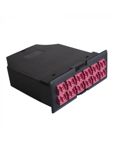 MPO кассета OM4, для LAN-FRM-PP-STP/1U, 24xLC, тип B, черная LANMASTER (LAN-FRM-IN-2MB-24LC/OM4) в Санкт-Петербурге Патч-корды оптические Pintop.ru