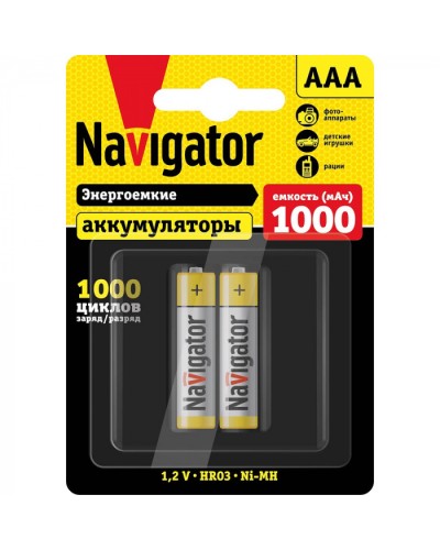 Аккумулятор Navigator 94 462 NHR-1000-HR03-BP2 в Санкт-Петербурге Электротехническое оборудование Pintop.ru