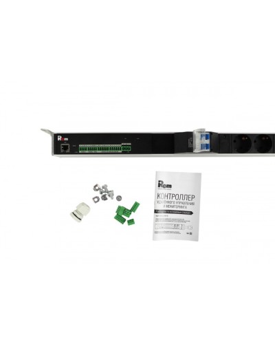 Блок силовых розеток с контроллером REM R-MC1-32-4x2S-2x3C13-2x2C19-A-1820-K в Санкт-Петербурге Блоки розеток Pintop.ru