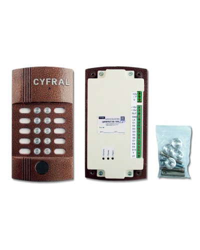 Блок вызова видеодомофона на 10 абонентов Цифрал M-10M/PVC в Санкт-Петербурге Блоки вызова многоабонентные Pintop.ru