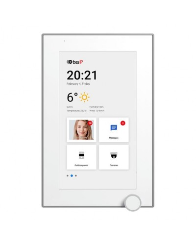 IP-видеодомофон BAS-IP AZ-07L WHITE в Санкт-Петербурге Абонентские IP устройства Pintop.ru