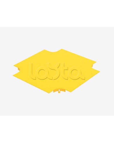 Крышка на ответвитель крестообразный пластиковый оптического лотка Hyperline FBTR-240-CRS-CVR в Санкт-Петербурге Аксессуары для лотков Pintop.ru