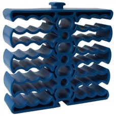 Кабельная гребенка на 24 кабеля, синяя LANMASTER (LAN-CCLP24-BL)