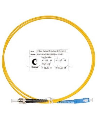 Патч-корд волоконно-оптический SM 9/125 simplex SC-ST LSZH (1 м) Cabeus FOP(s)-9-SC-ST-1m в Санкт-Петербурге Патч-корды оптические Pintop.ru