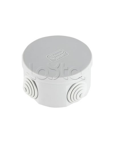 Экопласт JBR065 Коробка распред. о/п, D=65х35мм 4 вых., IP44 белый в Санкт-Петербурге Распределительные коробки Pintop.ru