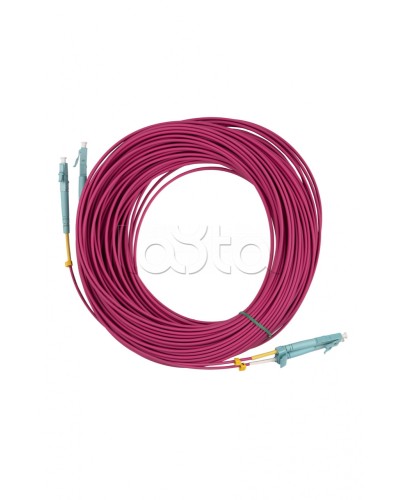 Патч-корд MM 50/125(OM4), LC-LC, duplex, 10G/40G, LSZH, 25 м Hyperline FC-D2-504-LC/PR-LC/PR-H-25M-LSZH-MG в Санкт-Петербурге Патч-корды оптические Pintop.ru