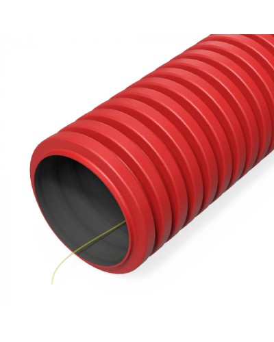 Труба гофр. двуст. ПНД гибкая тип 1250 (SN63) с/з красная d50 мм (100м/200м уп/пал) Промрукав (PR15.00977) в Санкт-Петербурге Труба гофрированная Pintop.ru