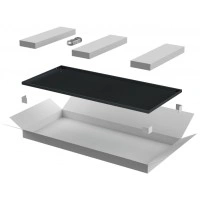 ITK LINEA E Дверь металлическая 600мм шкафа 42U чер. (LE05-42U6X-DM)